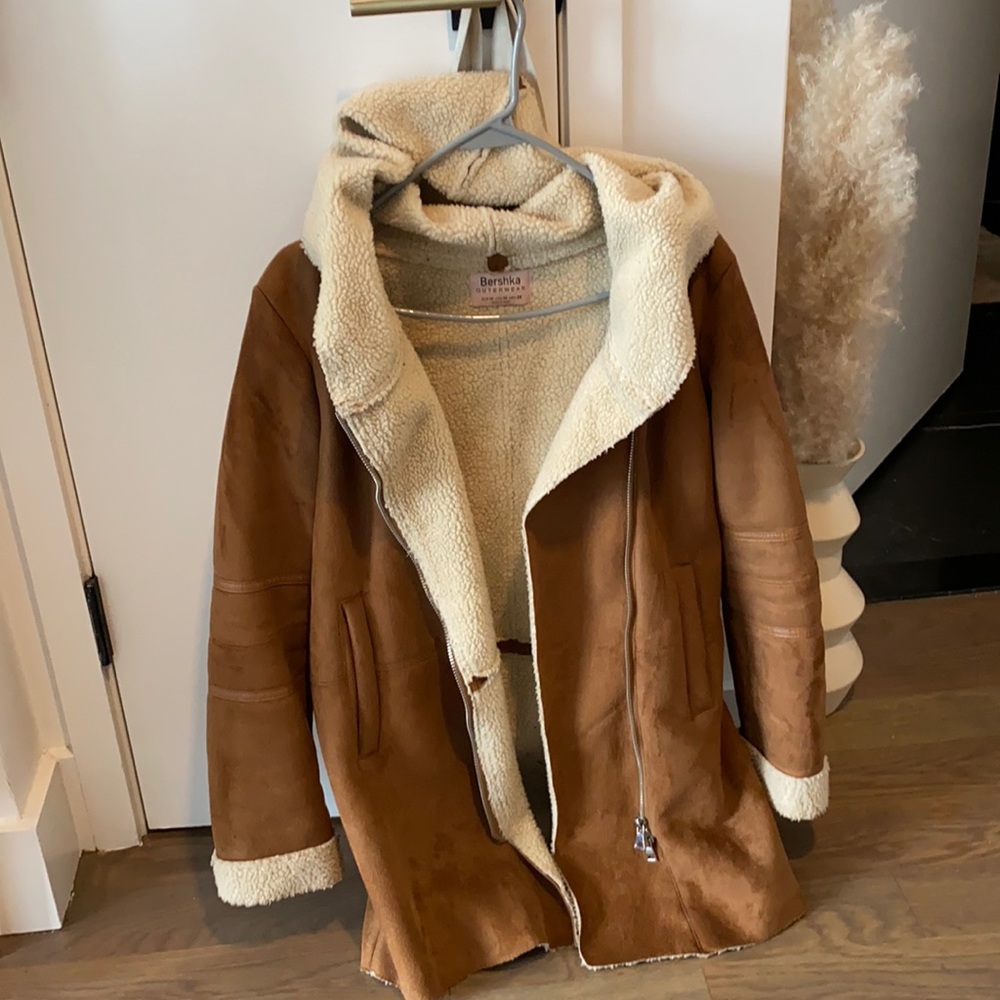 Bershka coat with hood